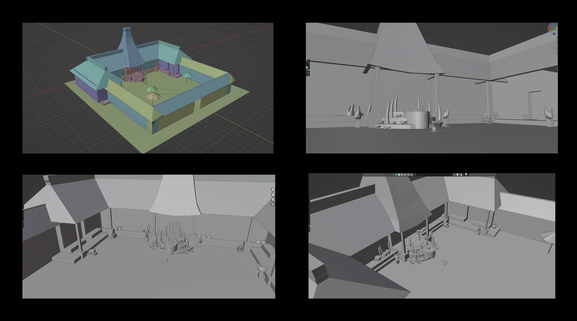 The 3D base built in Blender
