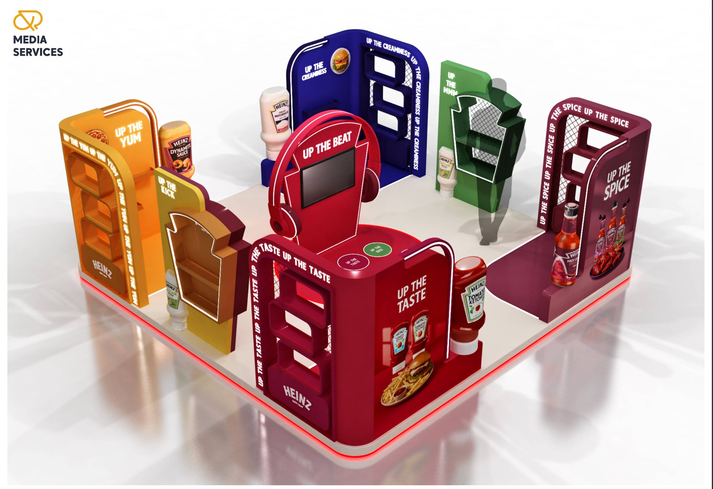 Full Up the Taste stand render by Q&R Media Services